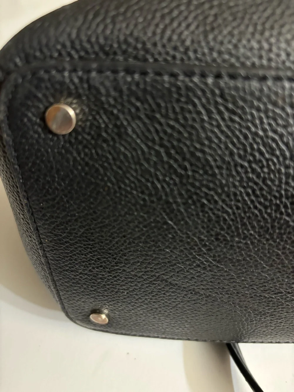 kate spade Soft Black Pebbled Leather Shoulder Tote